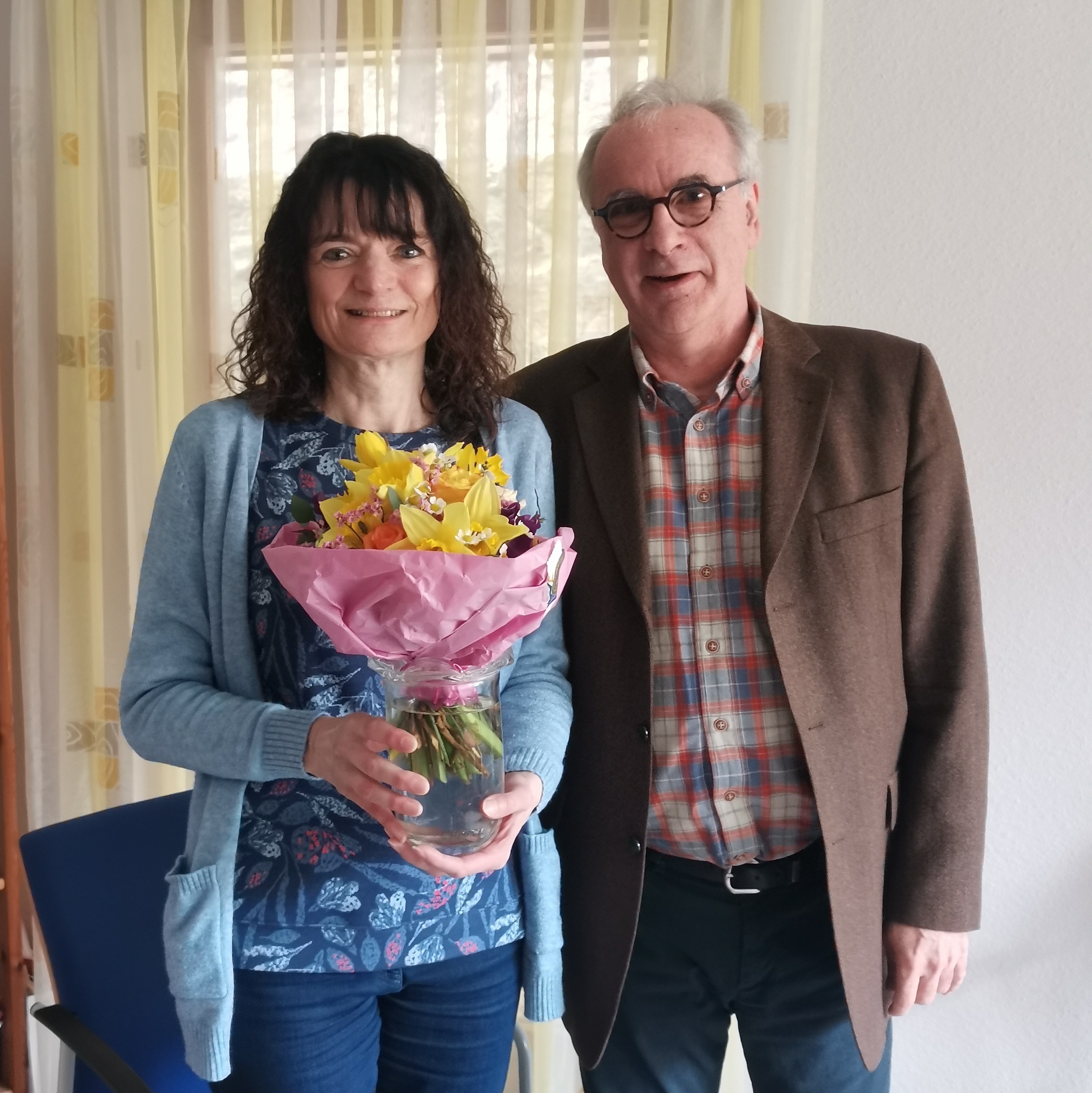 Teamassistentin Brigitte Stäblein und Stellenleiter Herbert Durst